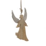 Διακοσμητικός κρεμαστός ξύλινος άγγελος