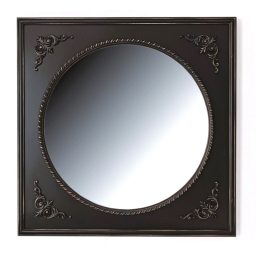 Ξύλινος Χειροποίητος Καθρέπτης Province 80x80cm