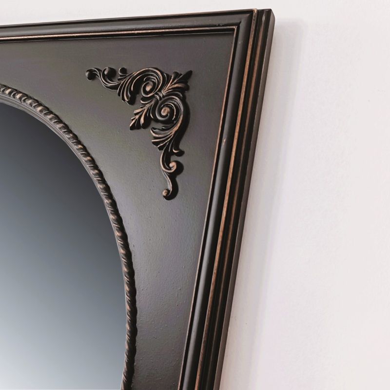 Ξύλινος Χειροποίητος Καθρέπτης Province 80x80cm - Image 3