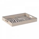 Ξύλινος δίσκος σερβιρίσματος ζέβρα