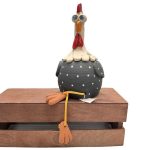 Κεραμική κότα με πόδια μεγάλη