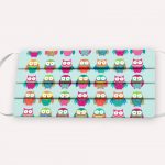 Μάσκα πολύχρωμες κουκουβάγιες παιδική