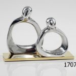 Καρτοθήκη ζευγάρι αφαιρετικό από αλουμίνιο