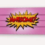 Μάσκα Awesome εφηβική ενηλίκων