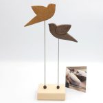 Χειροποίητο κεραμικό διακοσμητικό πουλιά σε βάση (0029)