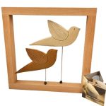 Χειροποίητο κεραμικό κάδρο πουλιά (0031)