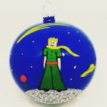 Χειροποίητη χριστουγεννιάτικη μπάλα Μικρός πρίγκιπας