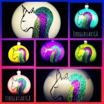 Χειροποίητη χριστουγεννιάτικη μπάλα Μονόκερος