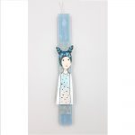 Λαμπάδα κορίτσι ξύλινο