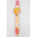 Λαμπάδα χειροποίητη αερόστατο ροζ