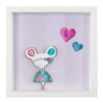 Χειροποίητο Ξύλινο Καδράκι Ποντικίνα