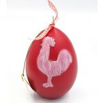 Κερί αυγό κόκκινο μεγάλο