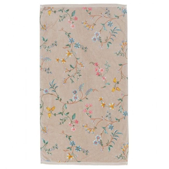 Πετσέτα σώματος Les Fleurs Khaki 70x140