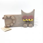 Κεραμική γάτα ξαπλωτή Μαριώ