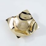 Σταχτοδοχείο τσαλακωτό μπρούντζος μικρό