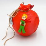 Πήλινο ρόδι-πλανήτης Μικρός Πρίγκιπας