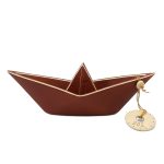 Χειροποίητη κεραμική βάρκα μικρή κεραμιδί (0007)