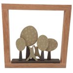 Χειροποίητο κεραμικό κάδρο δάσος μεγάλο (0034)