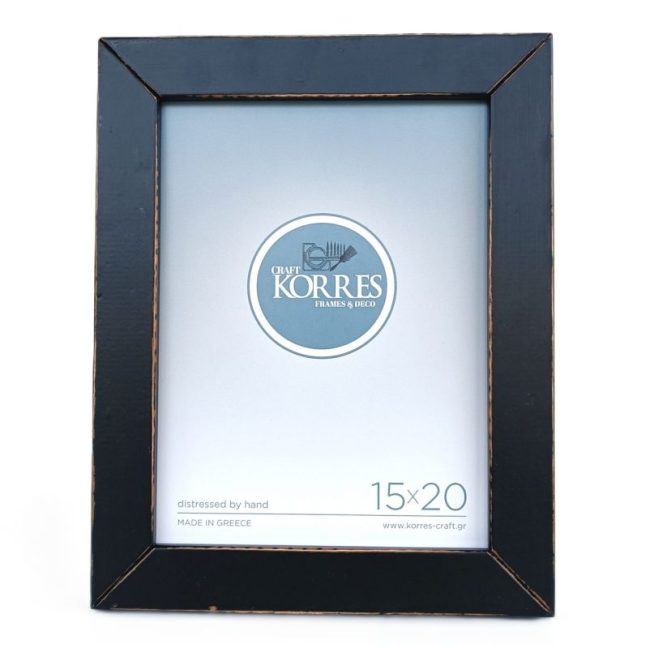 Κορνίζα φωτογραφιών Classic Black plain 15X20