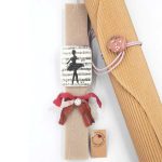 Λαμπάδα χειροποίητη με καρφίτσα μπαλαρίνα