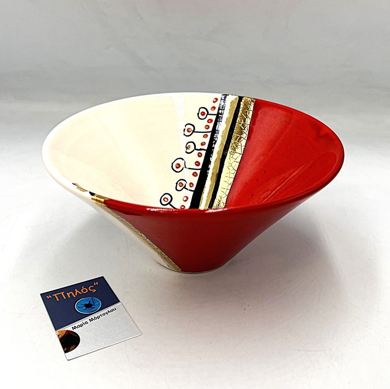 Χειροποίητο κεραμικό κωνικό μπωλάκι - Image 3