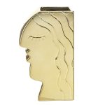 Βάζο χρυσό κεραμικό πρόσωπο 3-70-765-0067