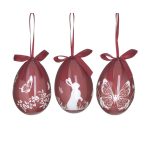 Διακοσμητικό αυγό κόκκινο 1-70-032-0102