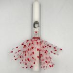 Λαμπάδα χειροποίητη φόρεμα μπαλαρίνα 3