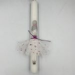 Λαμπάδα χειροποίητη φόρεμα μπαλαρίνα 2