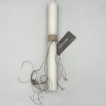 Λαμπάδα χειροποίητη μενταγιόν καρδιά