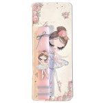 Λαμπάδα Μπαλαρίνα με ξύλινη πλάτη