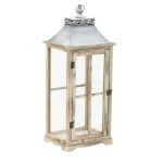 Φανάρι ξύλινο αντικέ μεγάλο 3-70-906-0066