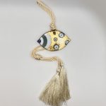 Γούρι μάτι χρυσό μικρό