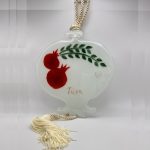 Γούρι ρόδι λευκό μεγάλο