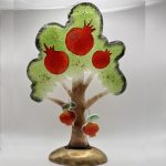 Ροδιά σε μπρούτζινη βάση μεγάλη