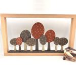 Χειροποίητο κεραμικό κάδρο δάσος μεγάλο (0040)