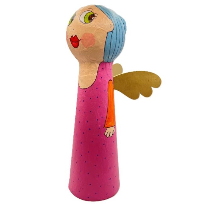 Χειροποίητo αγγελάκι papier mâché - Image 4