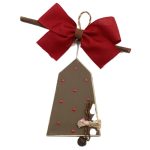 Γούρι σπίτι κρεμαστό καφέ