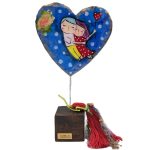 Καρδιά από papier-mâchê ζευγάρι