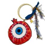 Γούρι ρόδι-μάτι από papier-mâchê