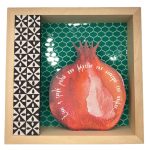 Καδράκι ξύλινο ρόδι