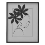 Πίνακας φιγούρα μαύρα λουλούδια 3-90-709-0352