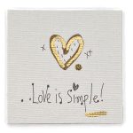 Χειροποίητο μαγνητάκι Love is simple 0007