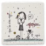 Χειροποίητο μαγνητάκι "...αγαπήσου..." 0002