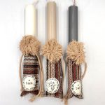 Λαμπάδα κυλινδρική BOHO