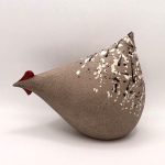 Κεραμική κότα "Μπιρμπίλω" γκρι