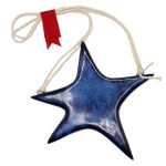 Κεραμικό γούρι αστέρι κρεμαστό