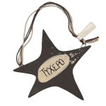 Κεραμικό γούρι αστέρι κρεμαστό "Τυχερό"