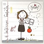 Χειροποίητο μαγνητάκι δασκάλα 0044