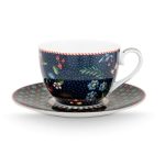 Φλυτζάνι cappuccino με πιατάκι Berry Blues Blue 51.004.195